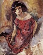Jules Pascin The beautiful girl from England Sweden oil painting reproduction